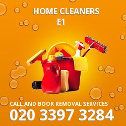 Wapping home cleaners E1