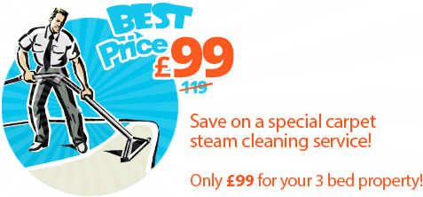 Special Prices on Steam Carpet Cleaning
